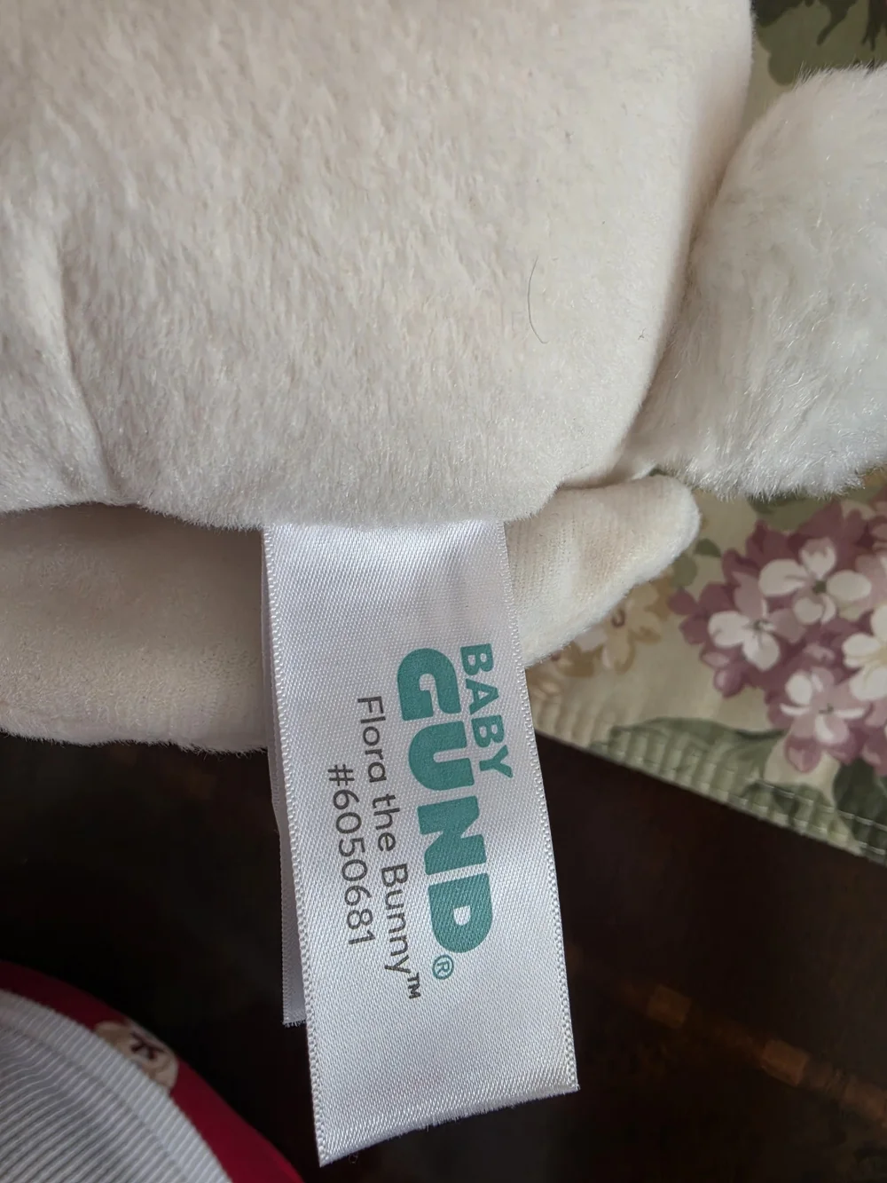 Gund Cream Plush Bunny Stuffed Animal - Soft Beige Cuddle Toy Sing.